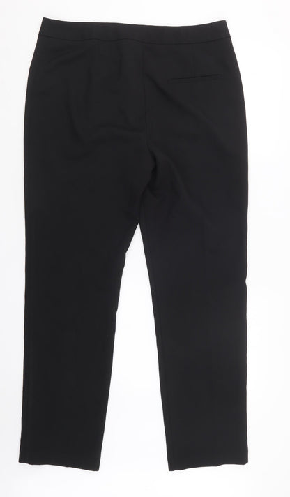 Papaya Womens Black   Trousers  Size 14 L30 in