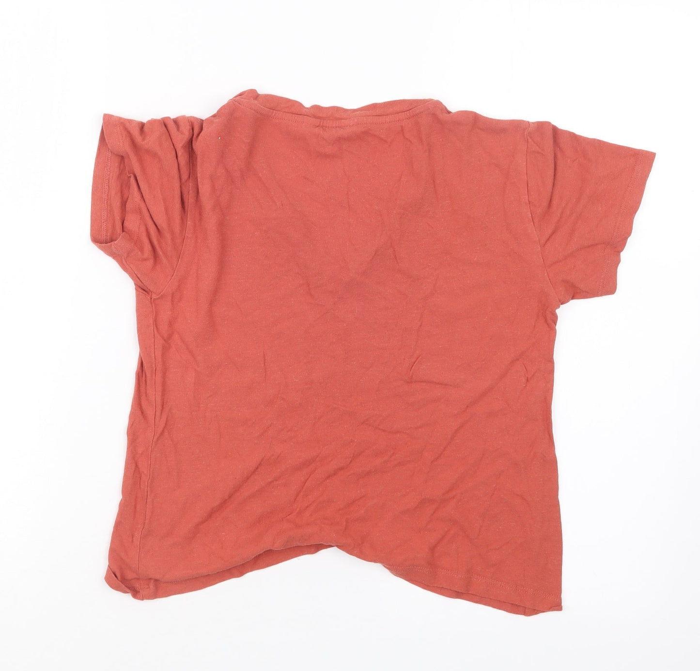 Great plains Womens Orange   Cropped T-Shirt Size 8
