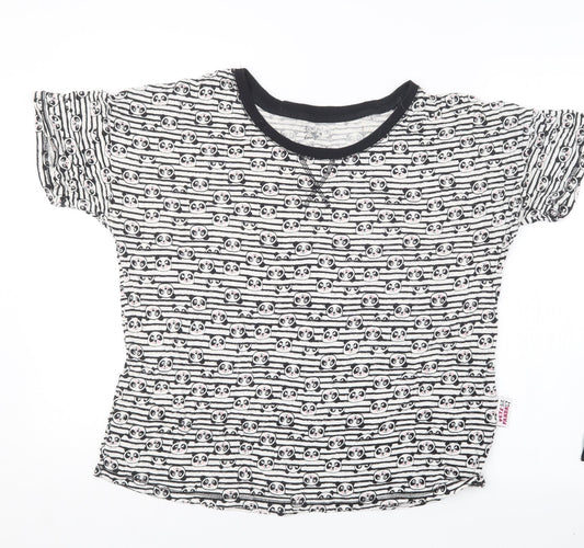 Love to Lounge Womens Black Geometric  Top Pyjama Top Size 14