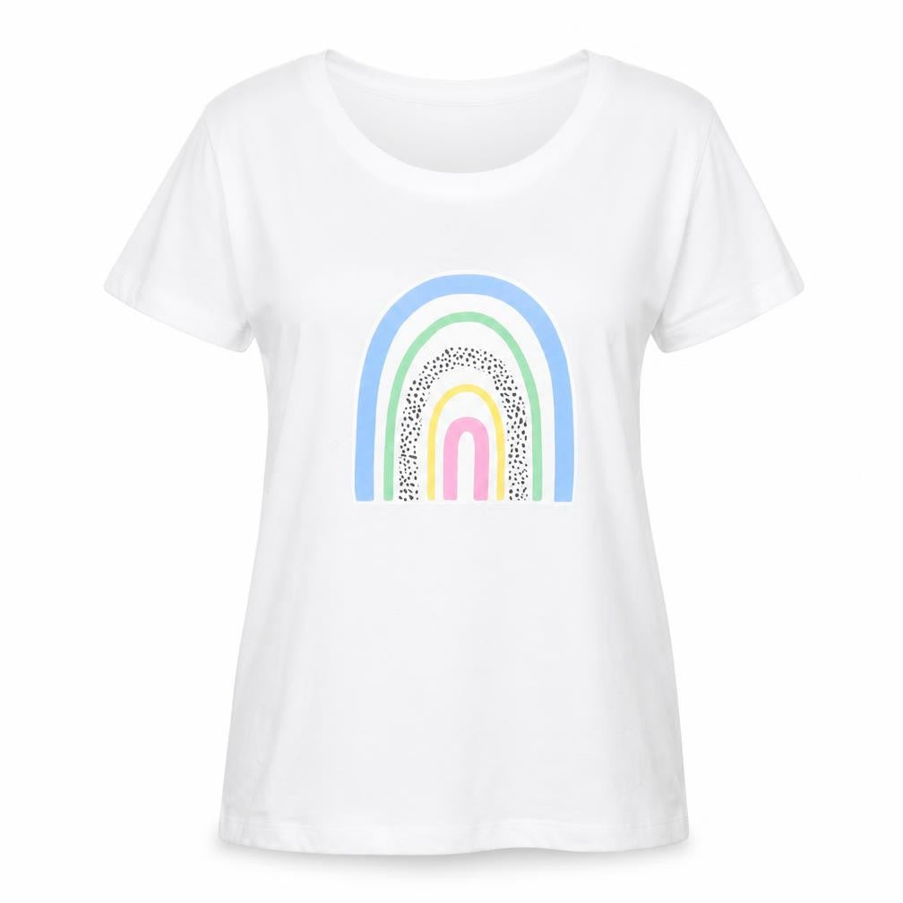 Noodle & Stitch Womens White   Basic T-Shirt Size M