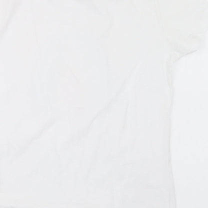 Noodle & Stitch Womens White   Basic T-Shirt Size M