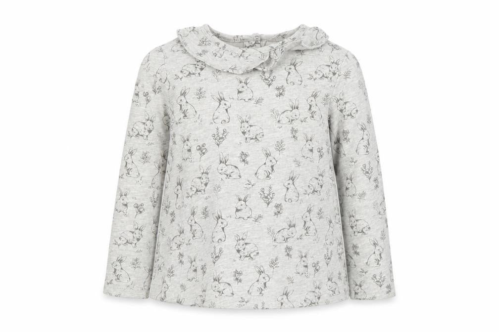 TU Girls Grey Geometric  Basic T-Shirt Size 9-12 Months
