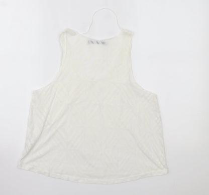 Primark Womens White   Basic Tank Size 14