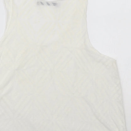 Primark Womens White   Basic Tank Size 14