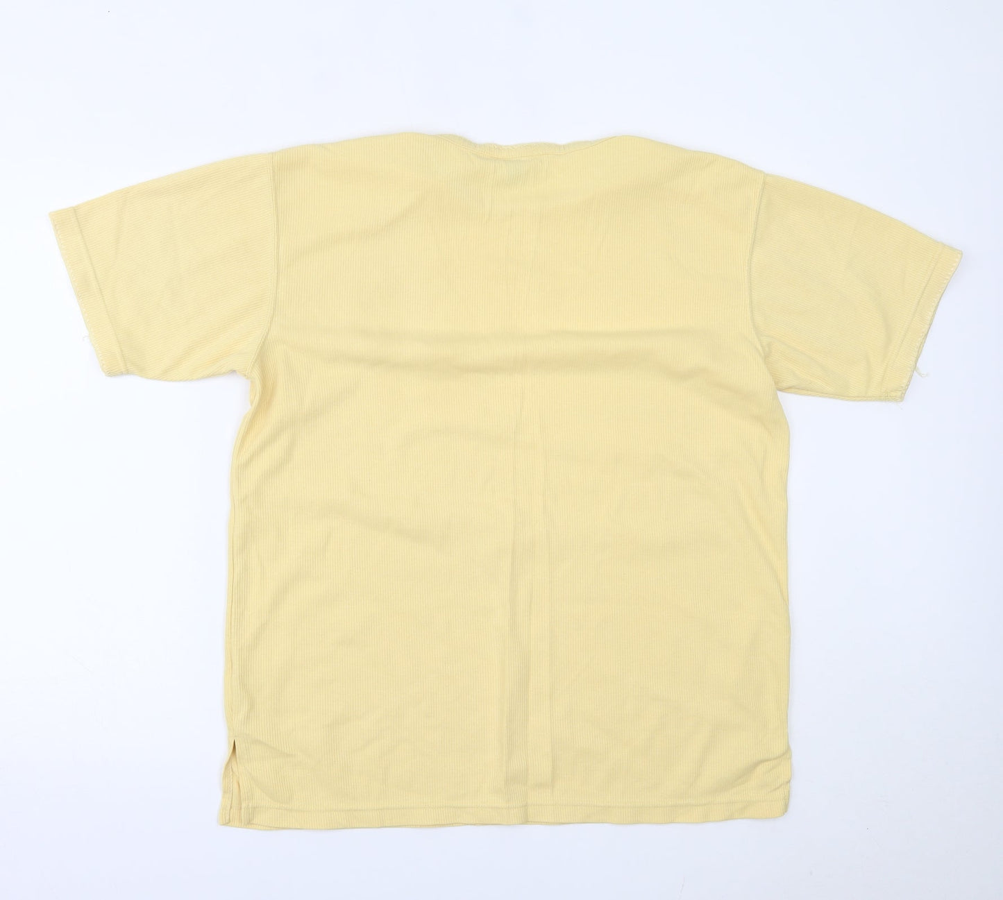 Casual Club Womens Yellow   Basic T-Shirt Size M