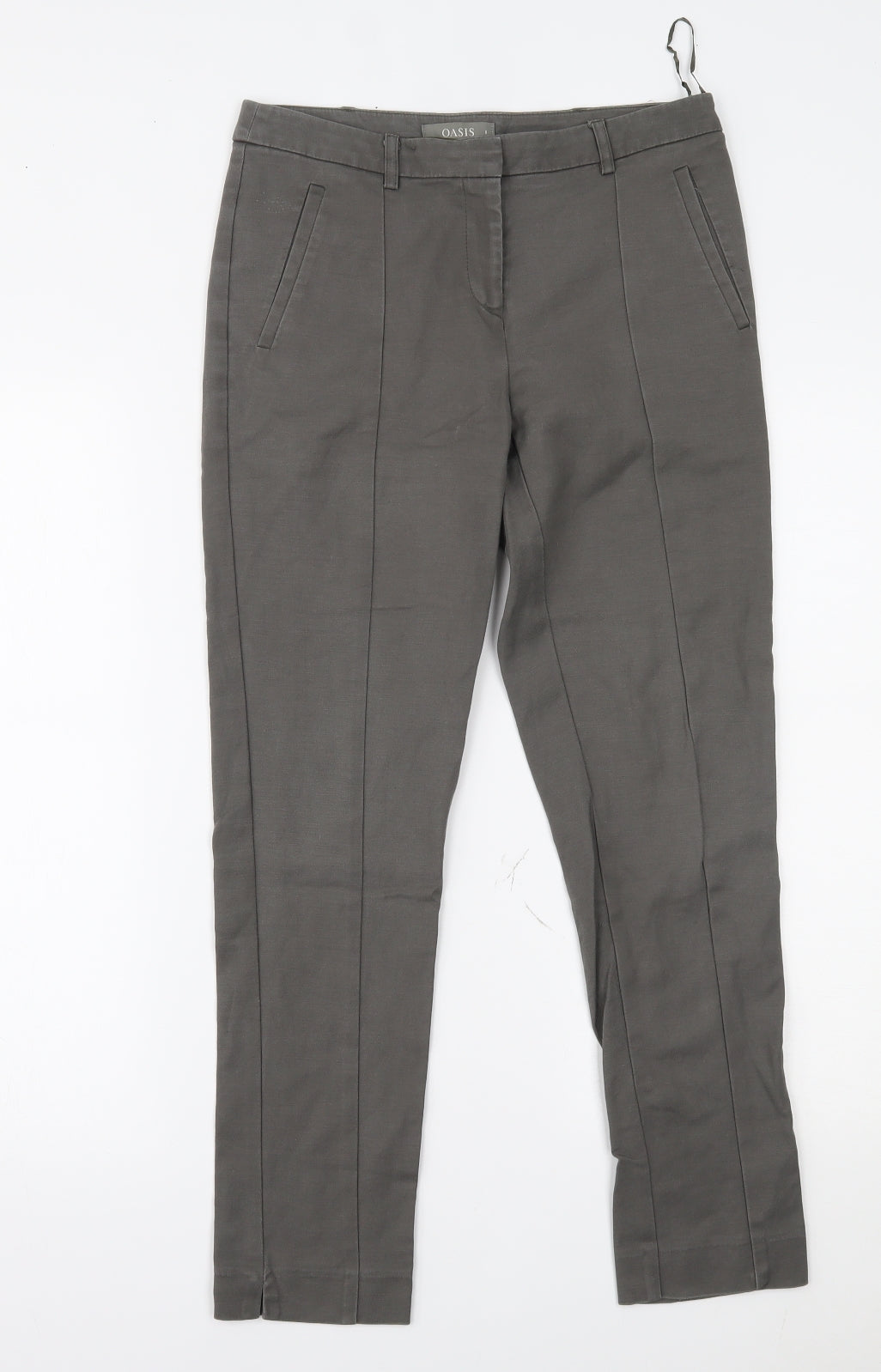 Oasis Womens Grey   Trousers  Size 8 L26 in