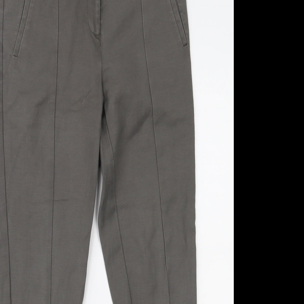Oasis Womens Grey   Trousers  Size 8 L26 in