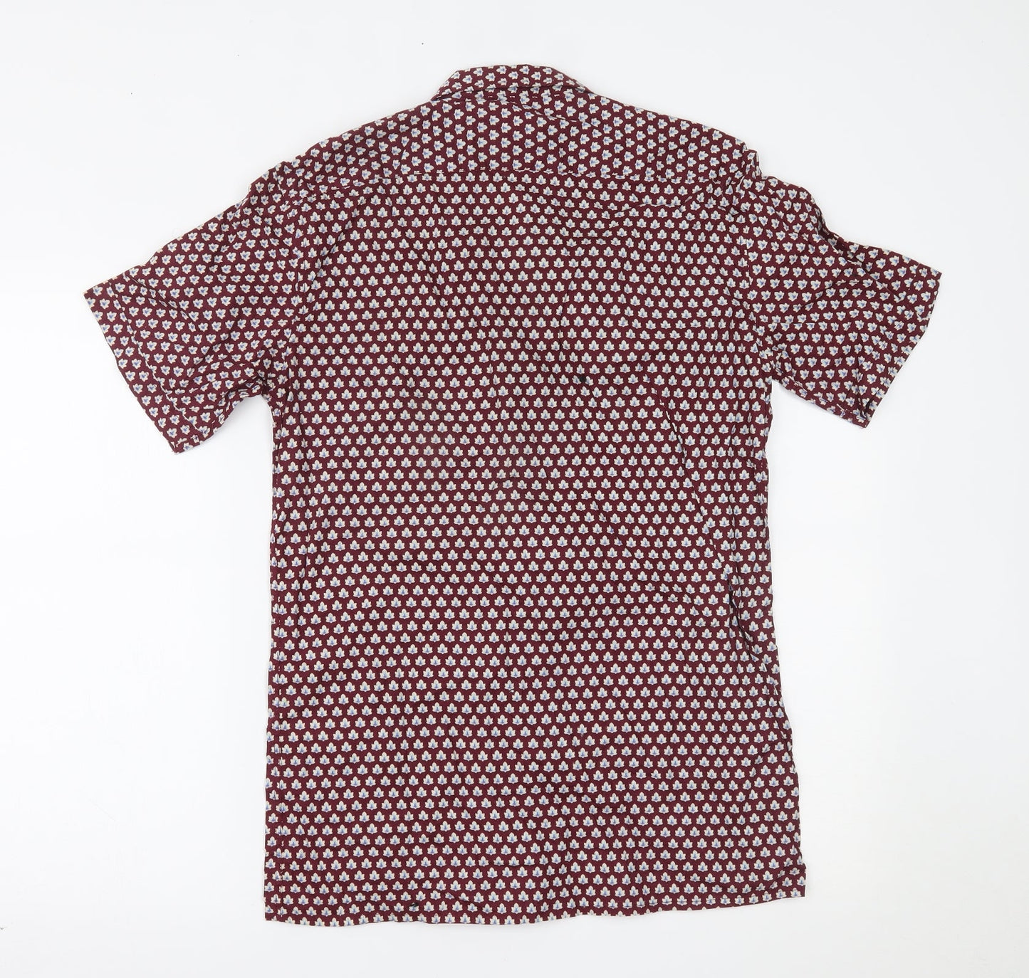 Jacob Harris Mens Red    Button-Up Size M