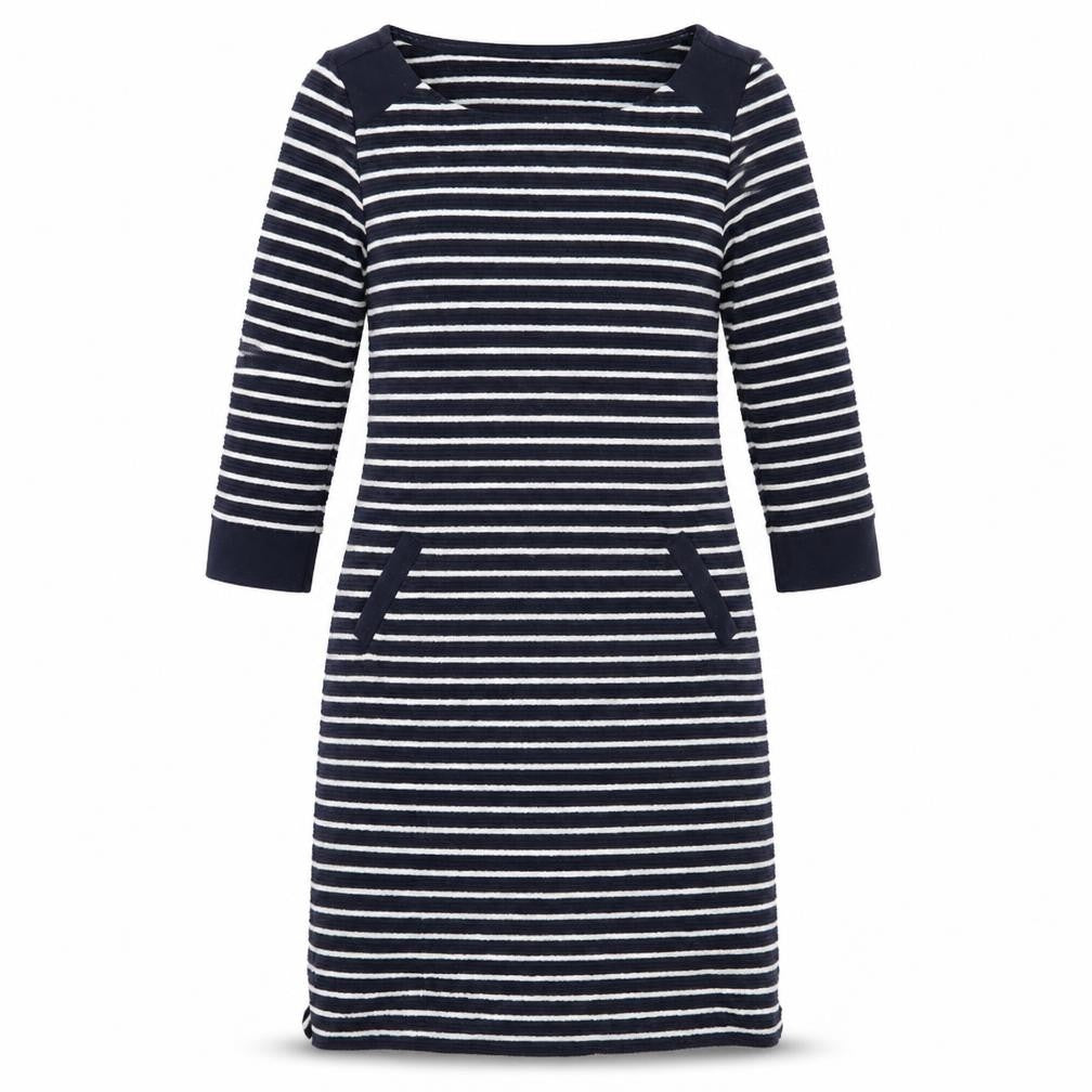 Per Una Womens Blue Striped  Fit & Flare  Size 8