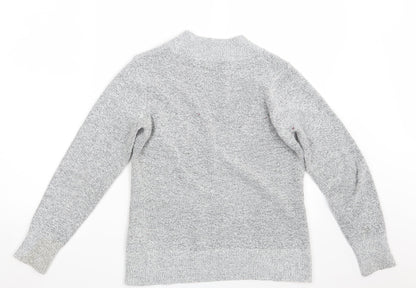 M&Co Womens Grey  Knit Pullover Jumper Size S