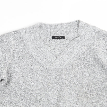 M&Co Womens Grey  Knit Pullover Jumper Size S