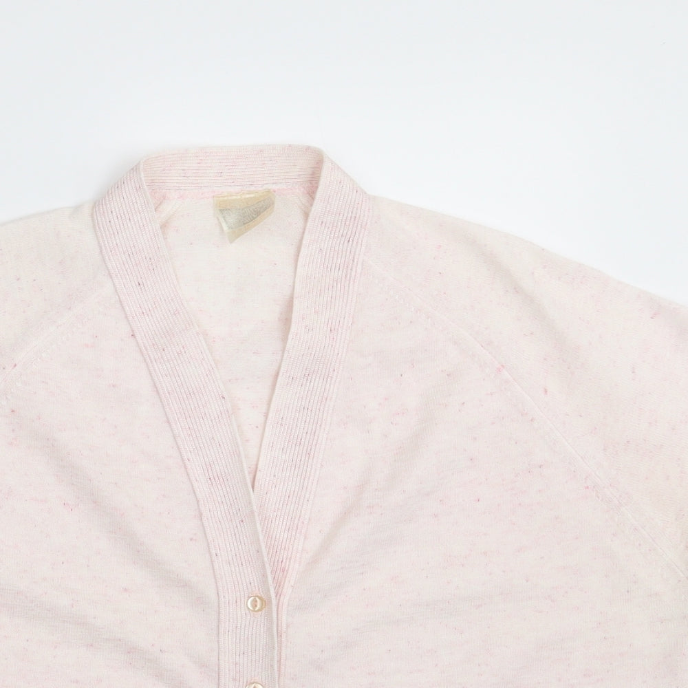 Preworn Womens Pink   Cardigan Jumper One Size
