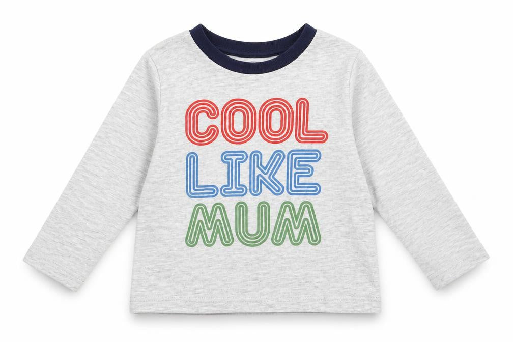 Primark Baby Grey   Basic T-Shirt Size 9-12 Months  - Cool Like Mum