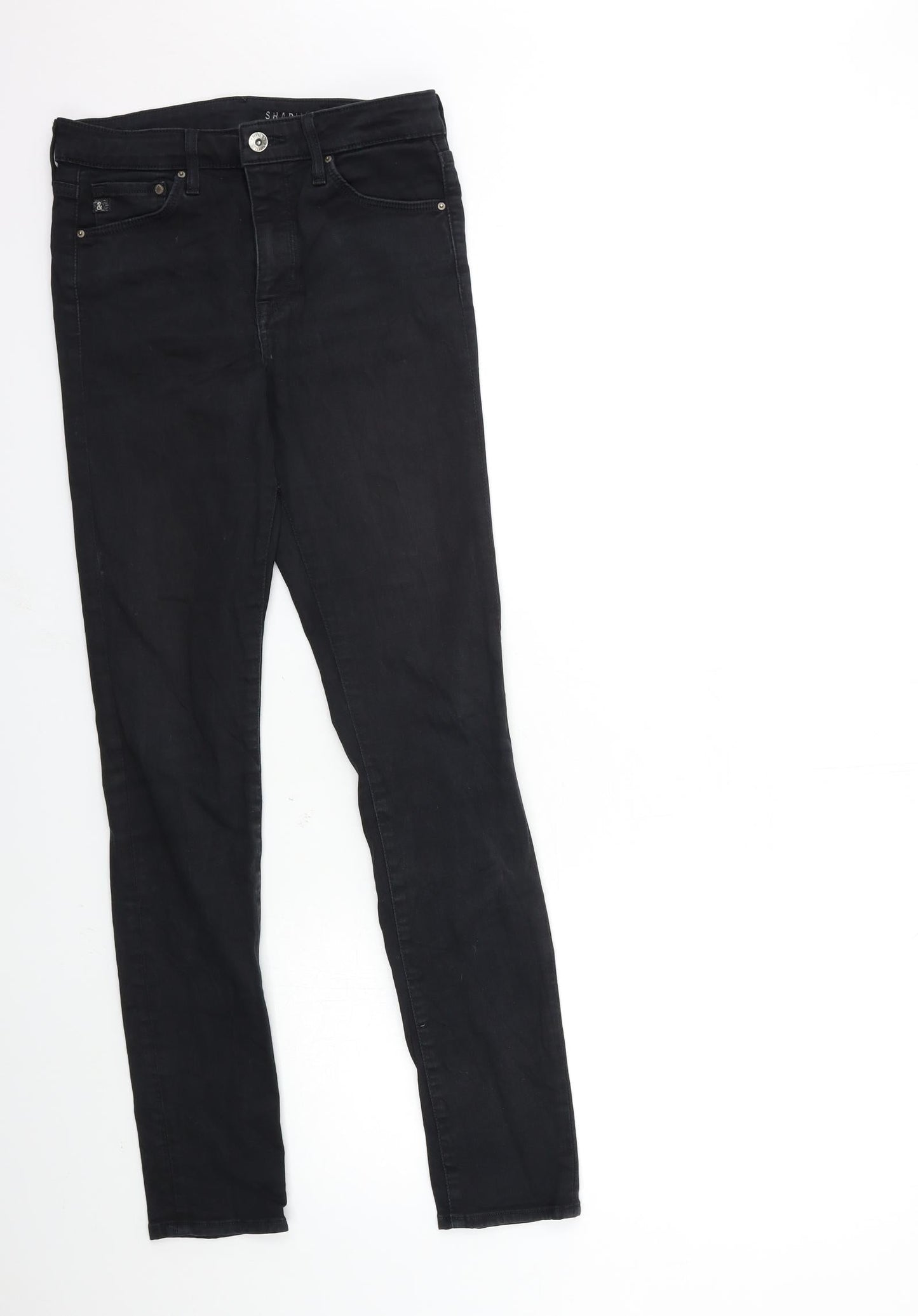 H&M Womens Black  Denim Skinny Jeans Size 30 in L29 in