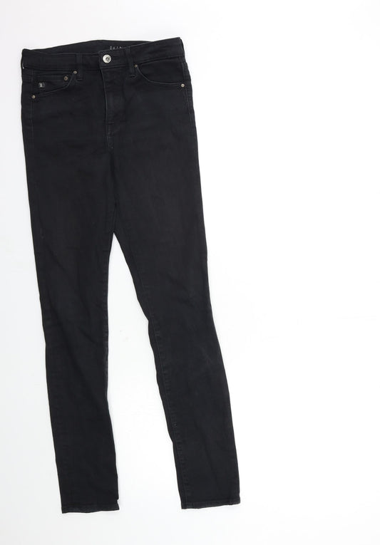 H&M Womens Black  Denim Skinny Jeans Size 30 in L29 in