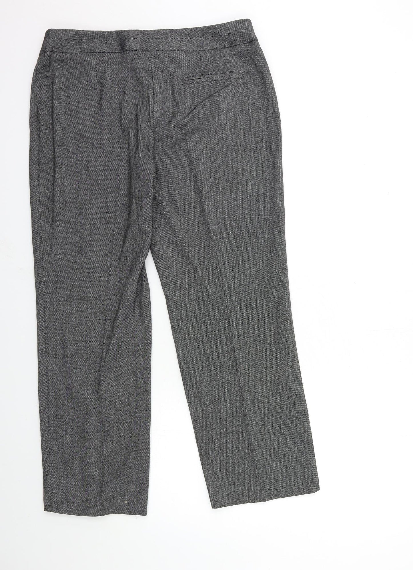 Marks and Spencer Womens Grey   Trousers  Size 12 L26 in