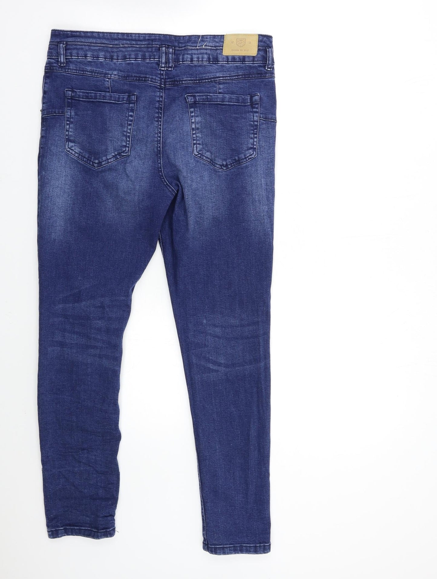 M-17 Womens Blue  Denim Skinny Jeans Size 34 in L29 in