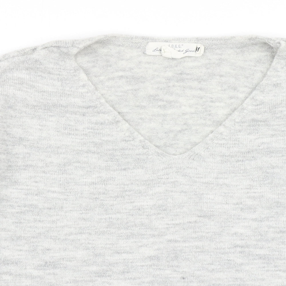 H&M Womens Grey  Knit Pullover Jumper Size M