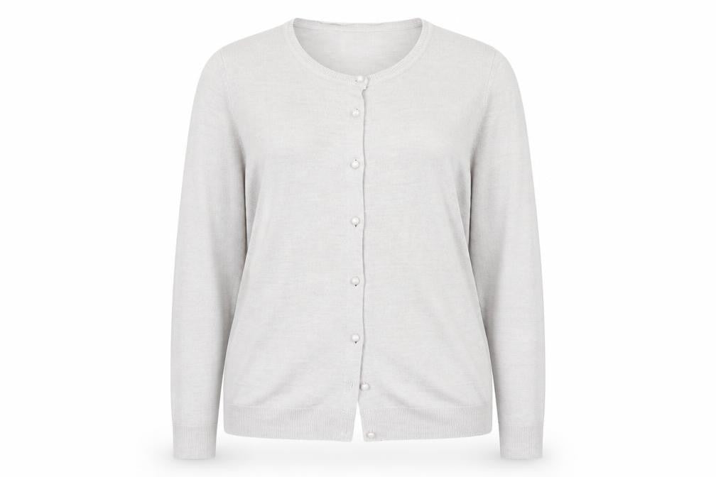 Classic Womens Grey  Knit Cardigan Jumper Size 18