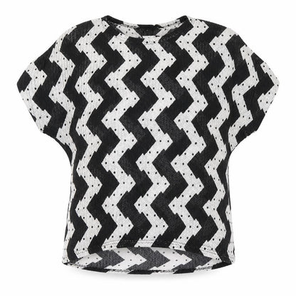 Sangbeini Womens Black Striped  Basic T-Shirt Size XL