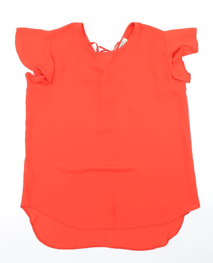 Preloved Papaya Womens Red   Basic Blouse Size 14 - Front