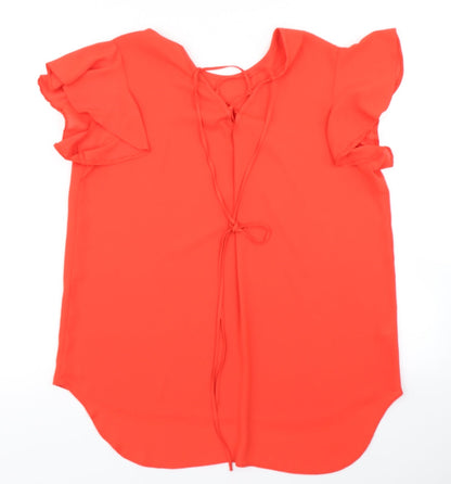 Preloved Papaya Womens Red   Basic Blouse Size 14 - Back