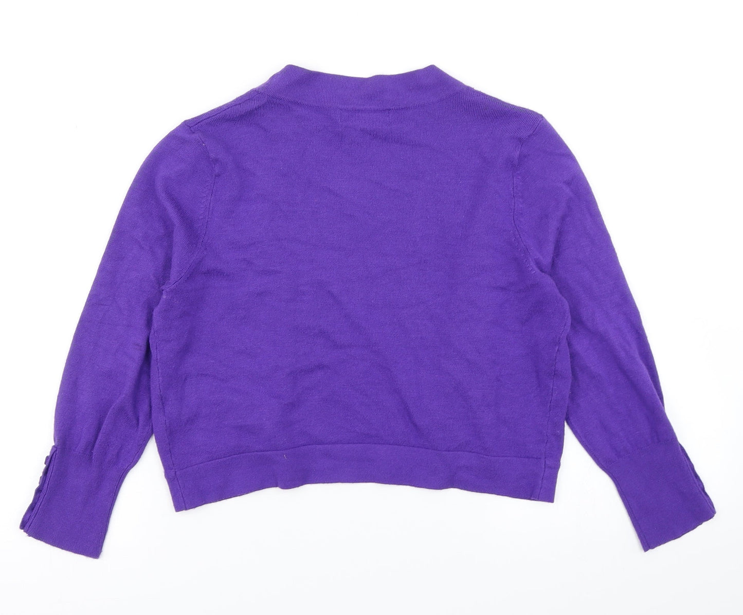 Collection Womens Purple  Knit Cardigan Jumper Size 10
