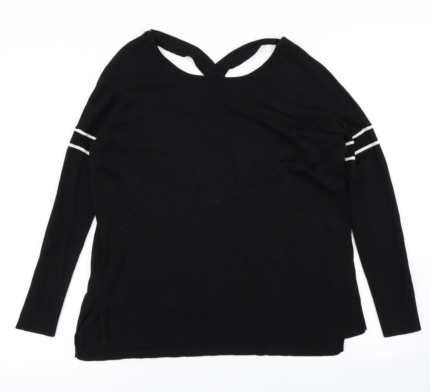Nine Womens Black  Knit Pullover Jumper Size 10