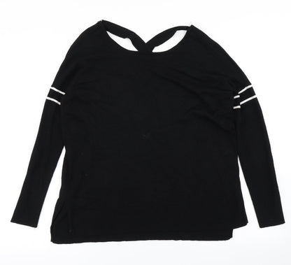 Nine Womens Black  Knit Pullover Jumper Size 10