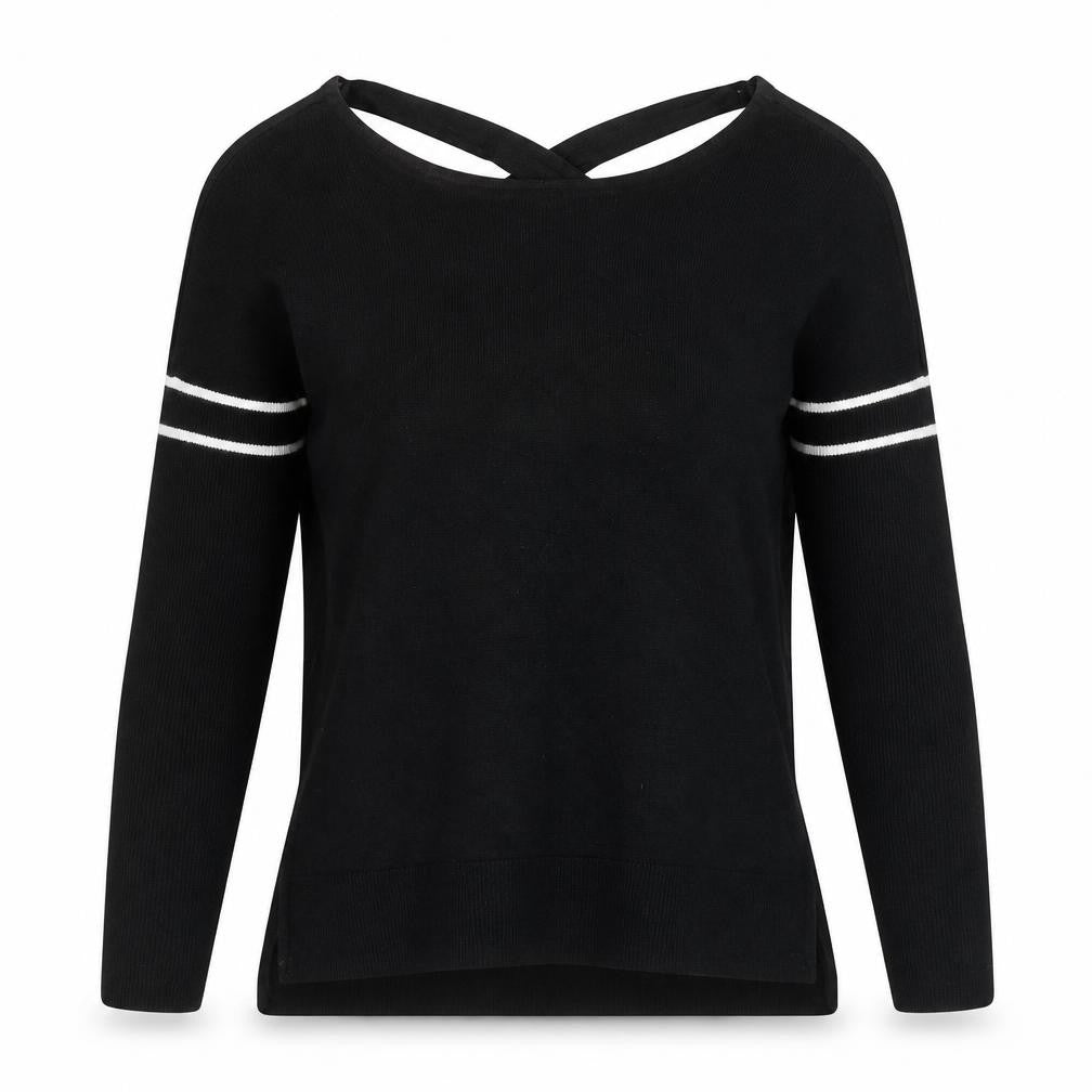 Nine Womens Black  Knit Pullover Jumper Size 10