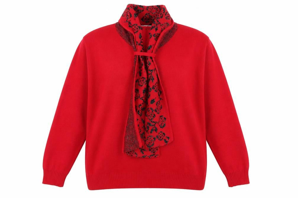 Pure & Natural Womens Red  Knit Pullover Jumper Size M