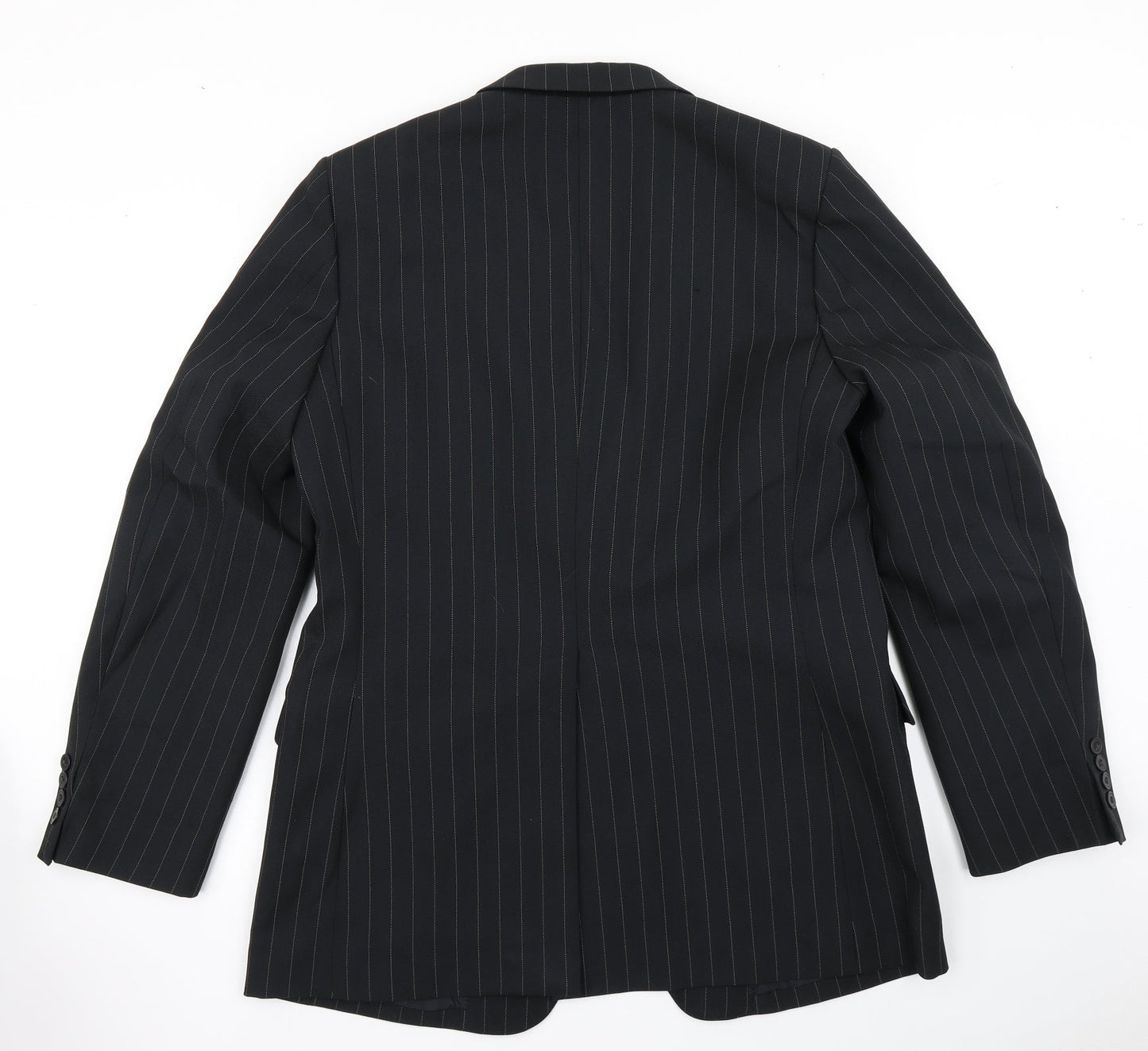 Jackson King Mens Black Striped  Jacket Blazer Size 44