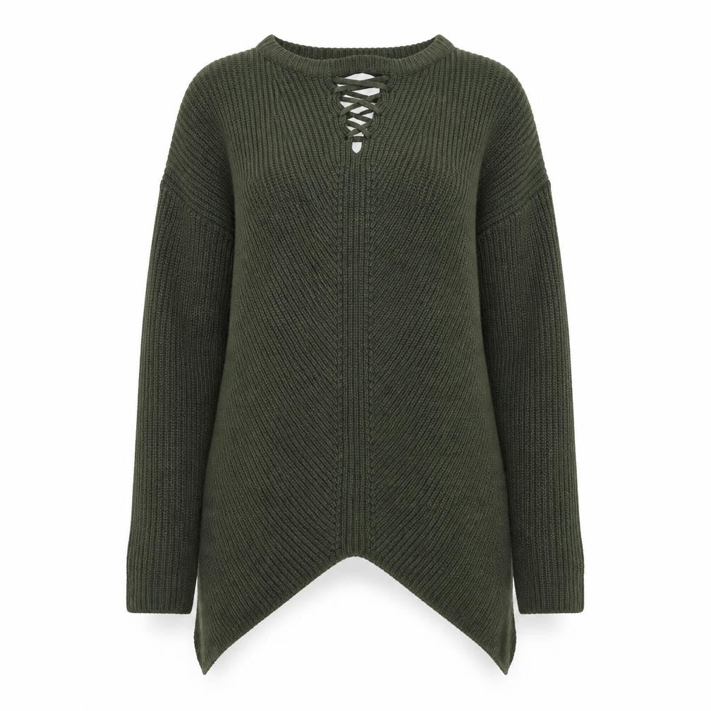 Select Womens Green  Knit Pullover Jumper Size 10