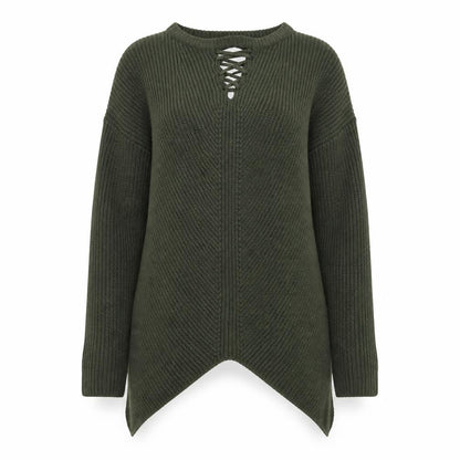 Select Womens Green  Knit Pullover Jumper Size 10