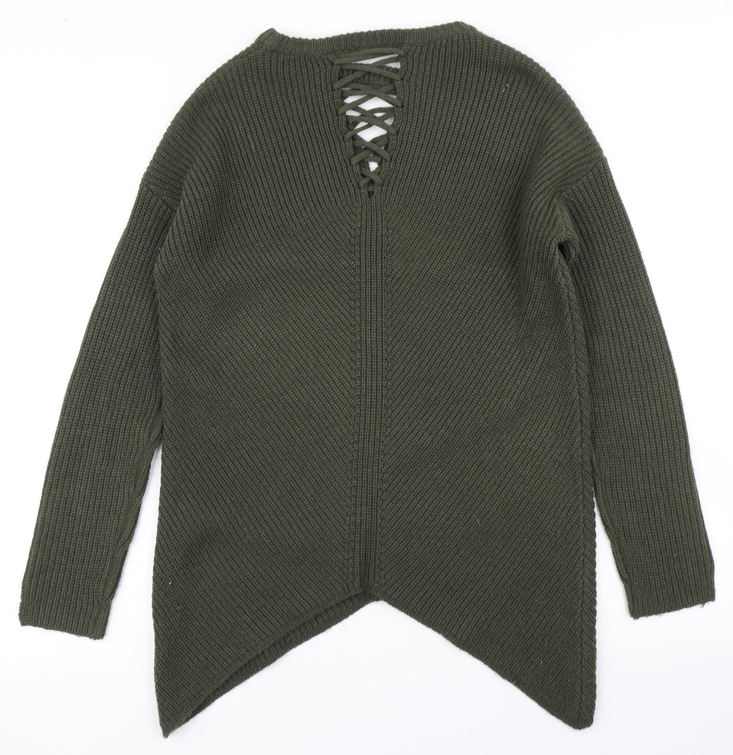 Select Womens Green  Knit Pullover Jumper Size 10