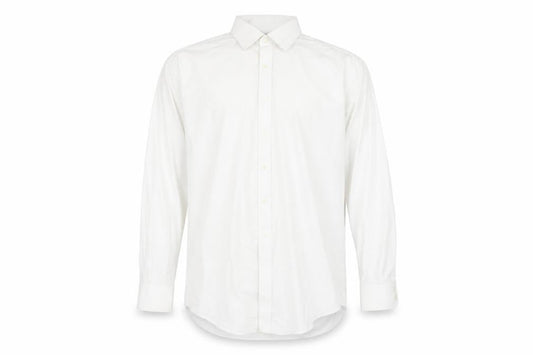 t m jewin Mens White    Dress Shirt Size 38