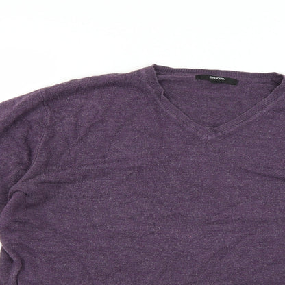Preloved Mens Purple   Pullover Jumper Size M - Detail