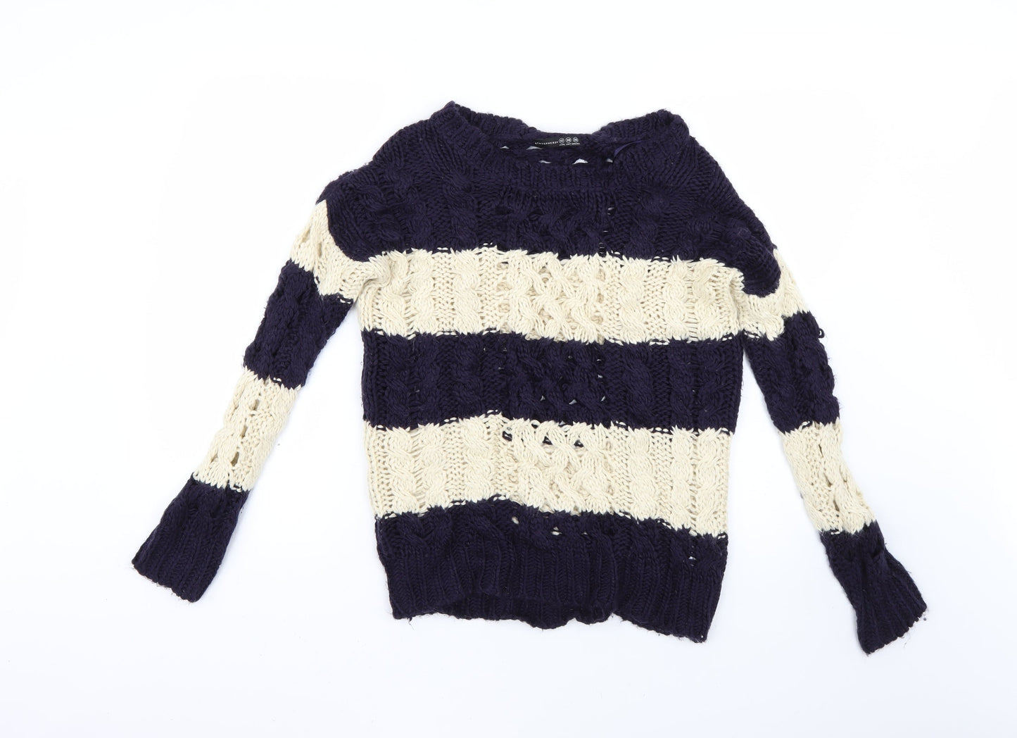 Atmosphere Womens Multicoloured Striped  Pullover Jumper Size 10