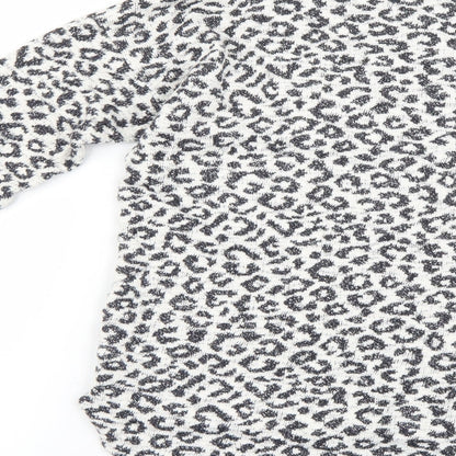 Next Womens Multicoloured Animal Print  Pullover Jumper Size 10