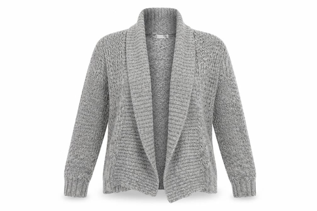 isle Womens Grey   Cardigan Jumper Size S