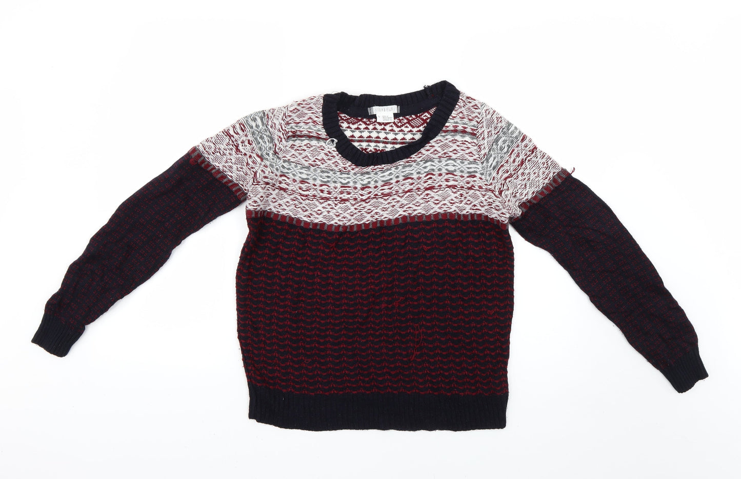 Cooperative Mens Multicoloured Geometric  Pullover Jumper Size S