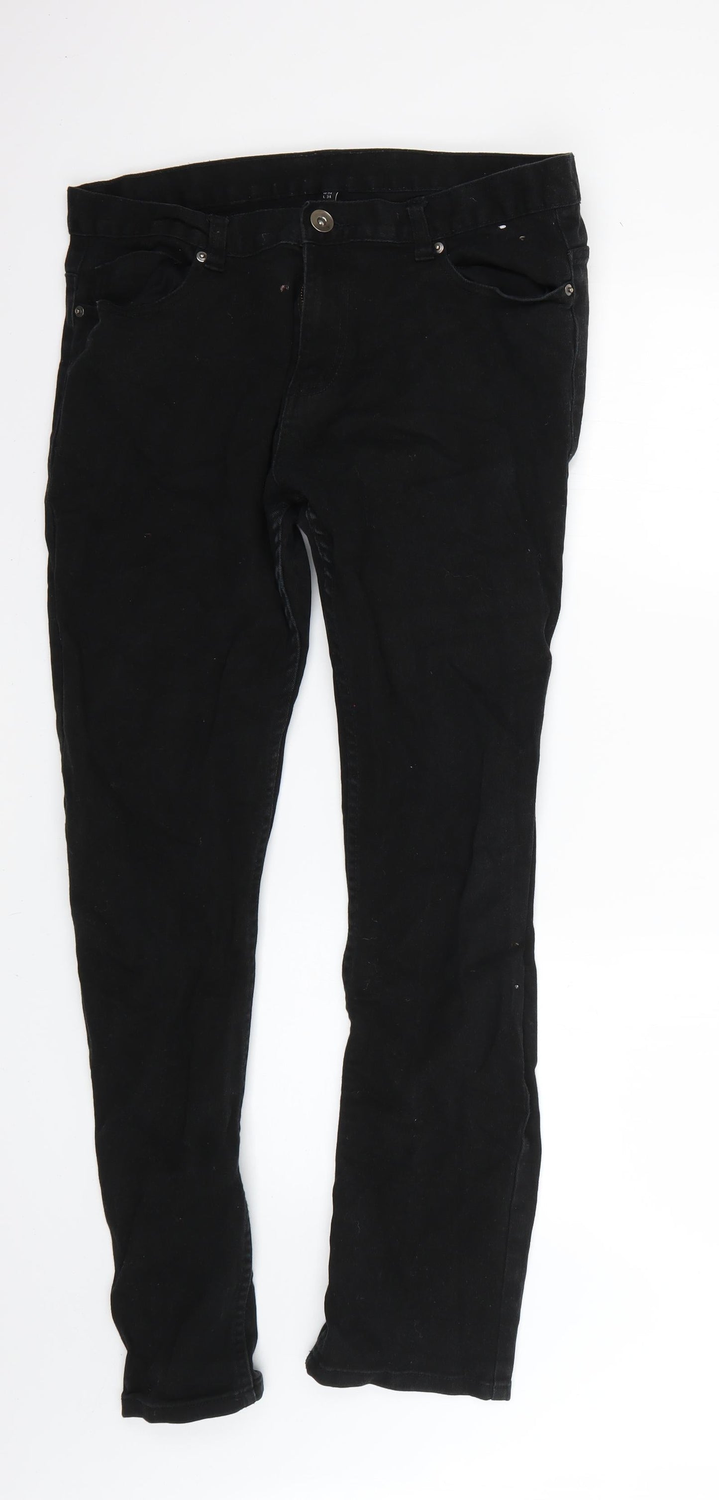 Preworn Womens Black   Skinny Jeans Size 34 L30 in