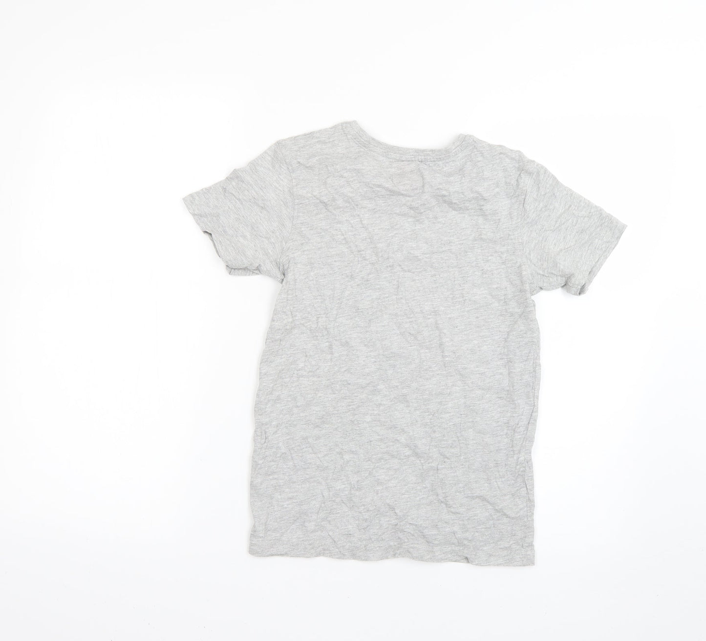 George Boys Grey Geometric  Basic T-Shirt Size 10-11 Years