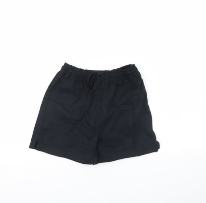 Marks & Spencer Girls Black   Cut-Off Shorts Size 7 Years