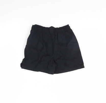 Marks & Spencer Girls Black   Cut-Off Shorts Size 7 Years