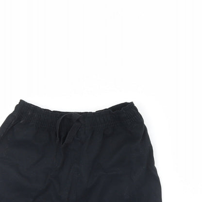 Marks & Spencer Girls Black   Cut-Off Shorts Size 7 Years