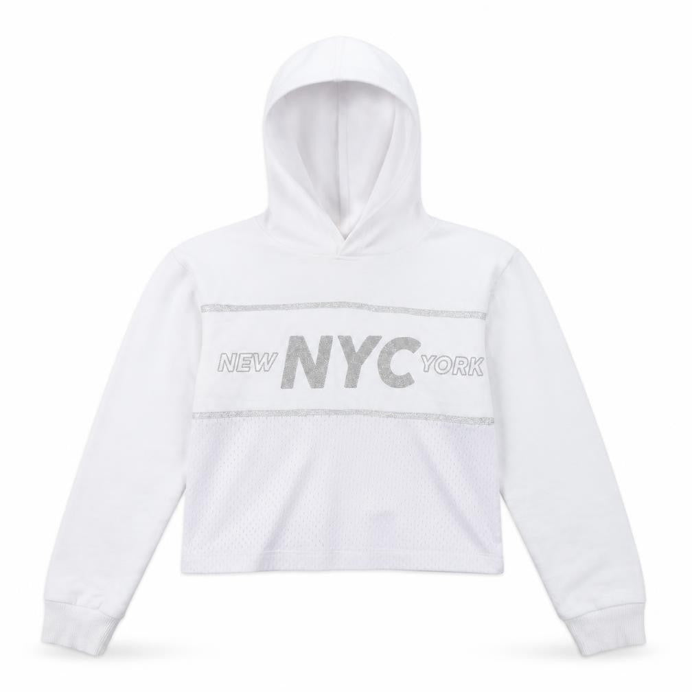 Primark Girls White   Pullover Hoodie Size 9 Years