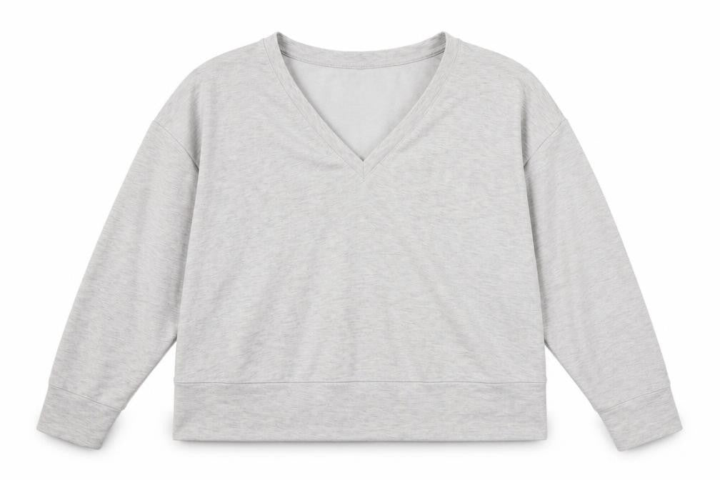 Primark Womens Grey  Jersey Pullover Sweatshirt Size 6
