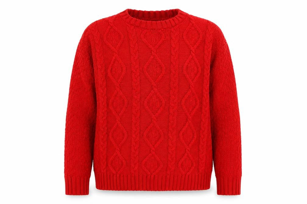 Glamourous Womens Red  Knit Pullover Jumper Size 8