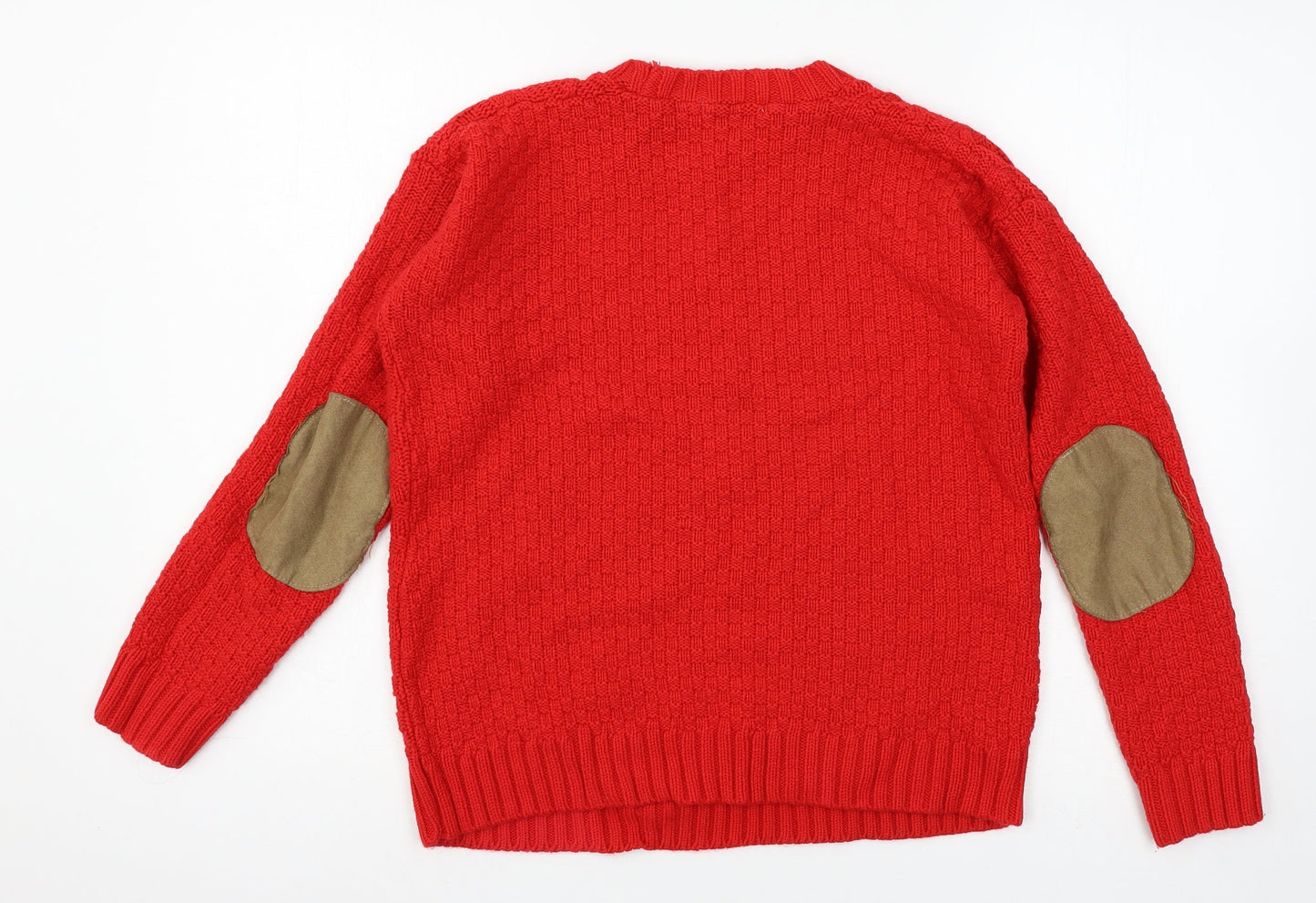Glamourous Womens Red  Knit Pullover Jumper Size 8